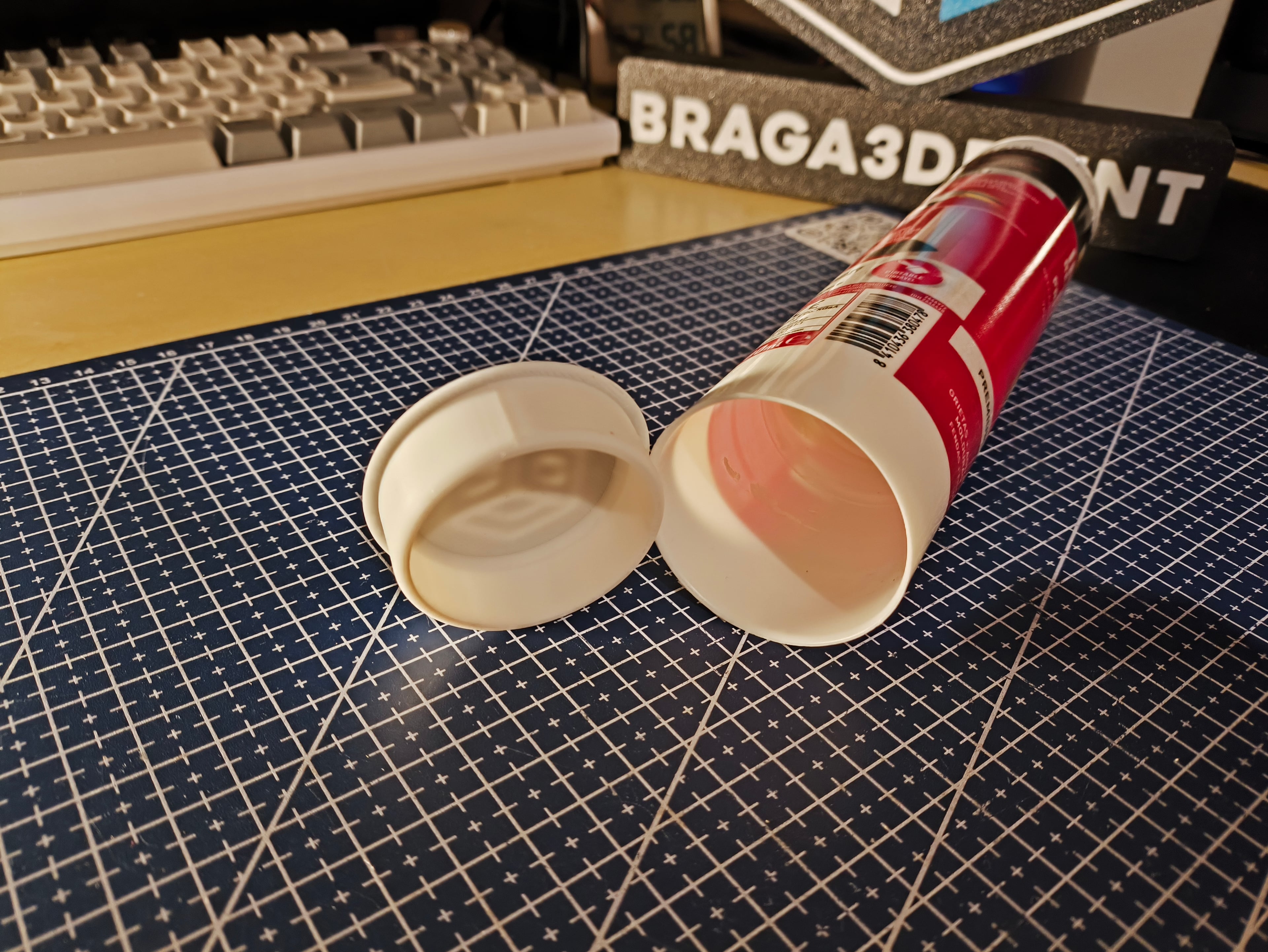 Silicone Tube Bottom Cap 3d model