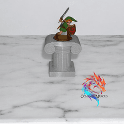 Greek column style amiibo display / Set of 6 3d model