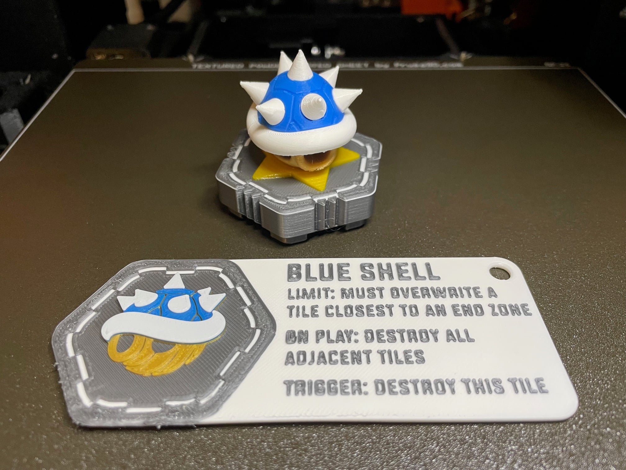 Hextraction Blue Shell Tile (Fancy) 3d model