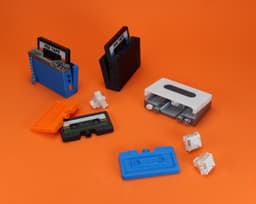 Retro Cassette Tape Player Fidget Clicker Keychain 3d model