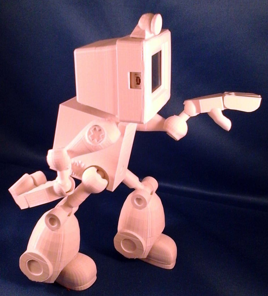 Cymon Fully Posable Robot Toy 3d model