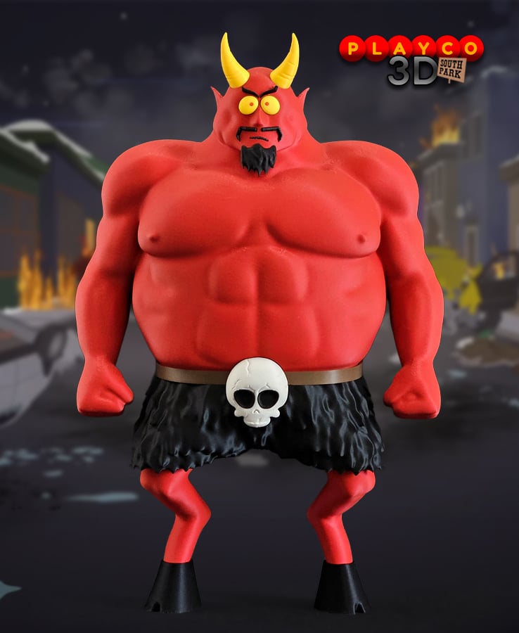 Satan from South Park 3d model