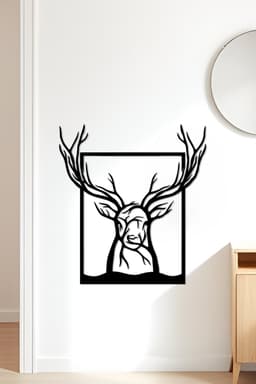 Deer Wall Art, Wall Decor, Home Decor 3d model