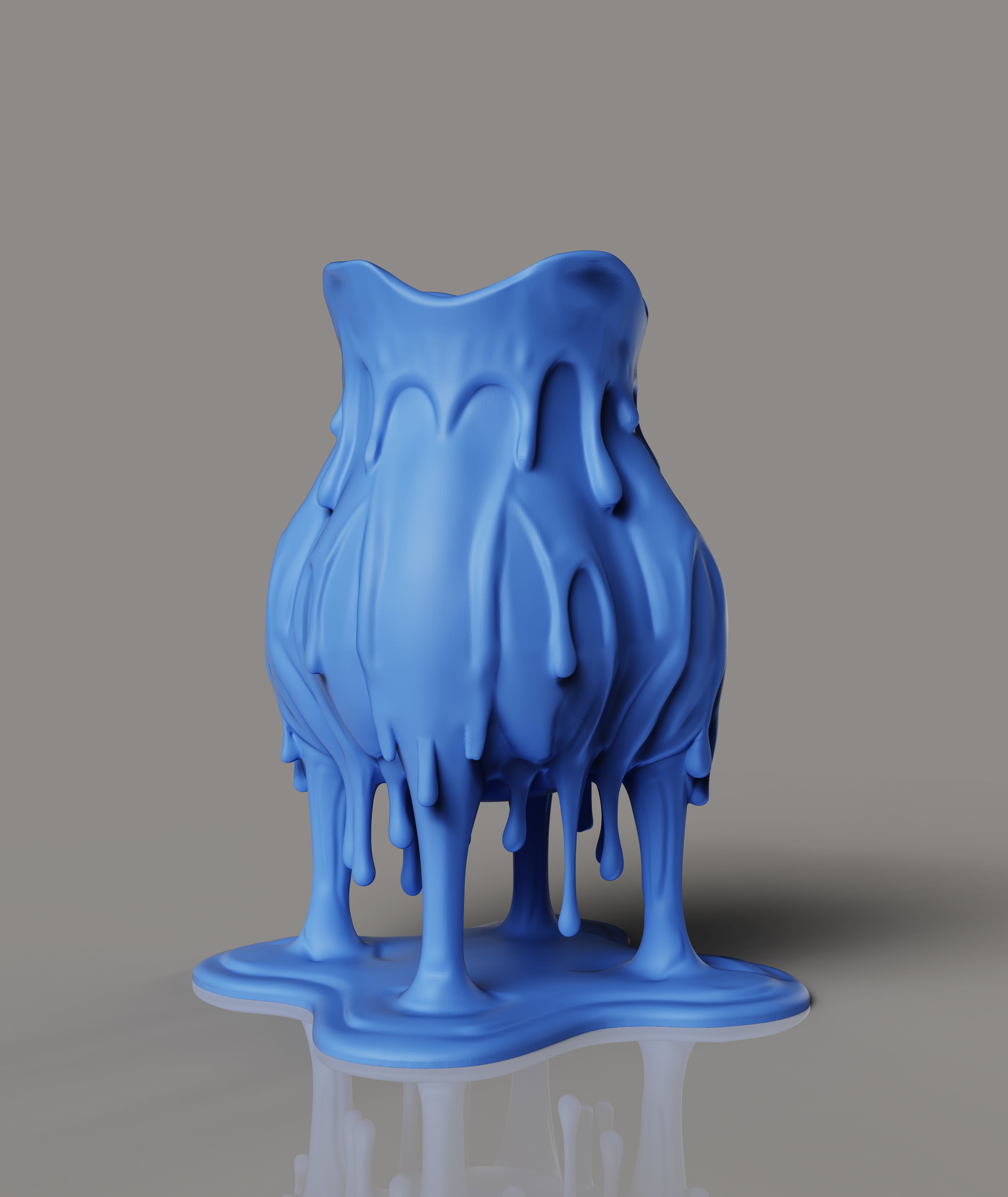 Melting Drip Vase | Modern Home Decor 3d model