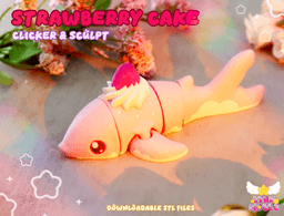 Strawberry + Regular Shark Flexi 3d model