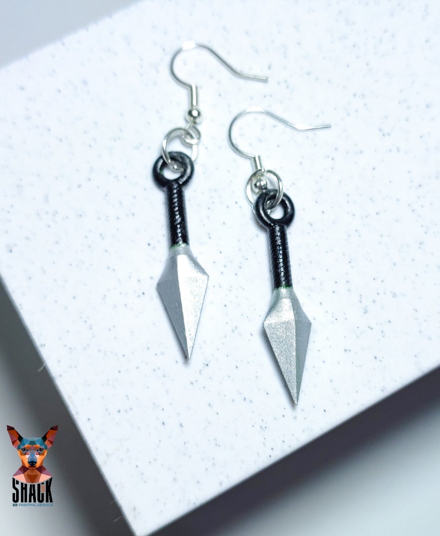 Kunai earring 3d model