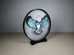 Blue Jay Bird String Art 3d model