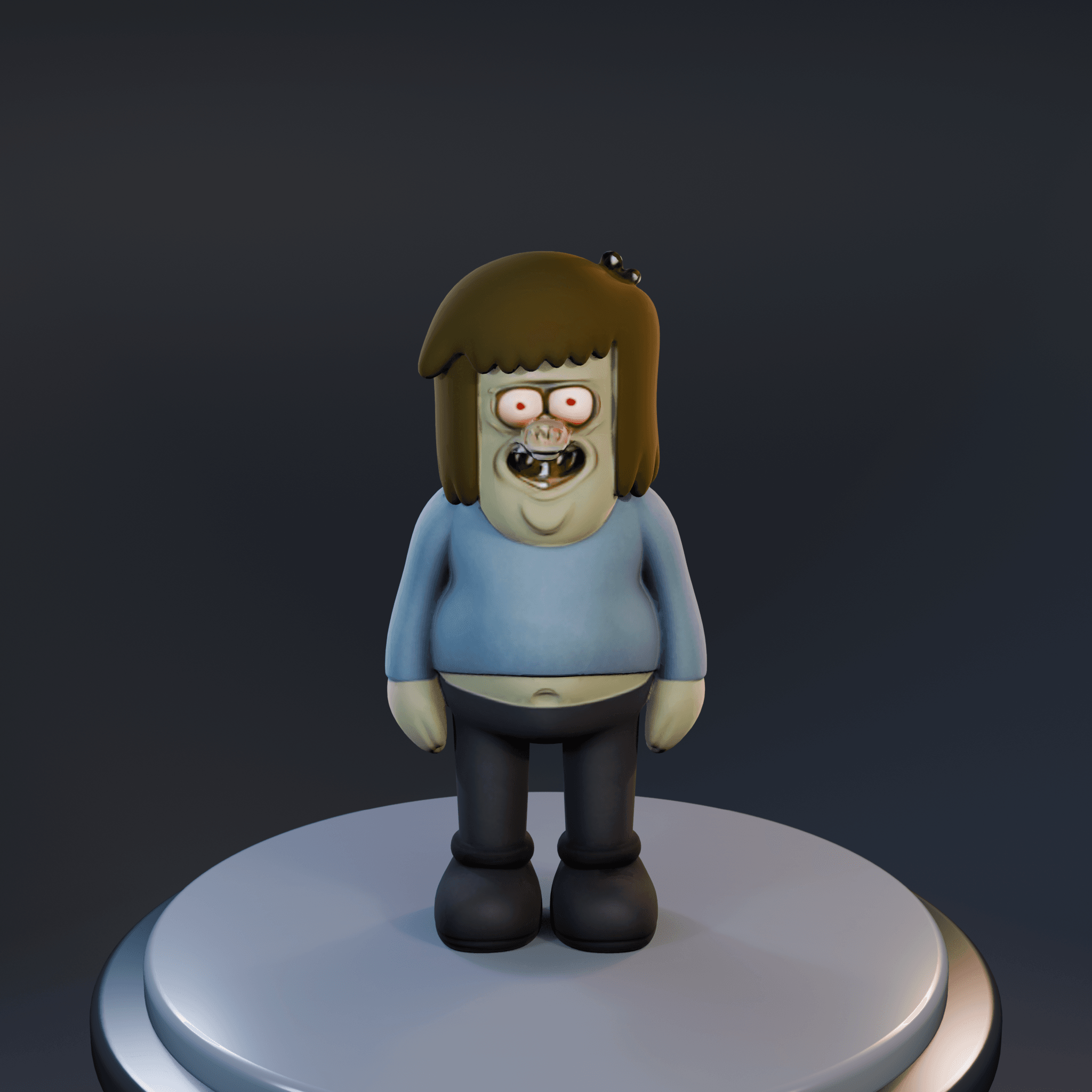 Muscle man kaws file 3d model