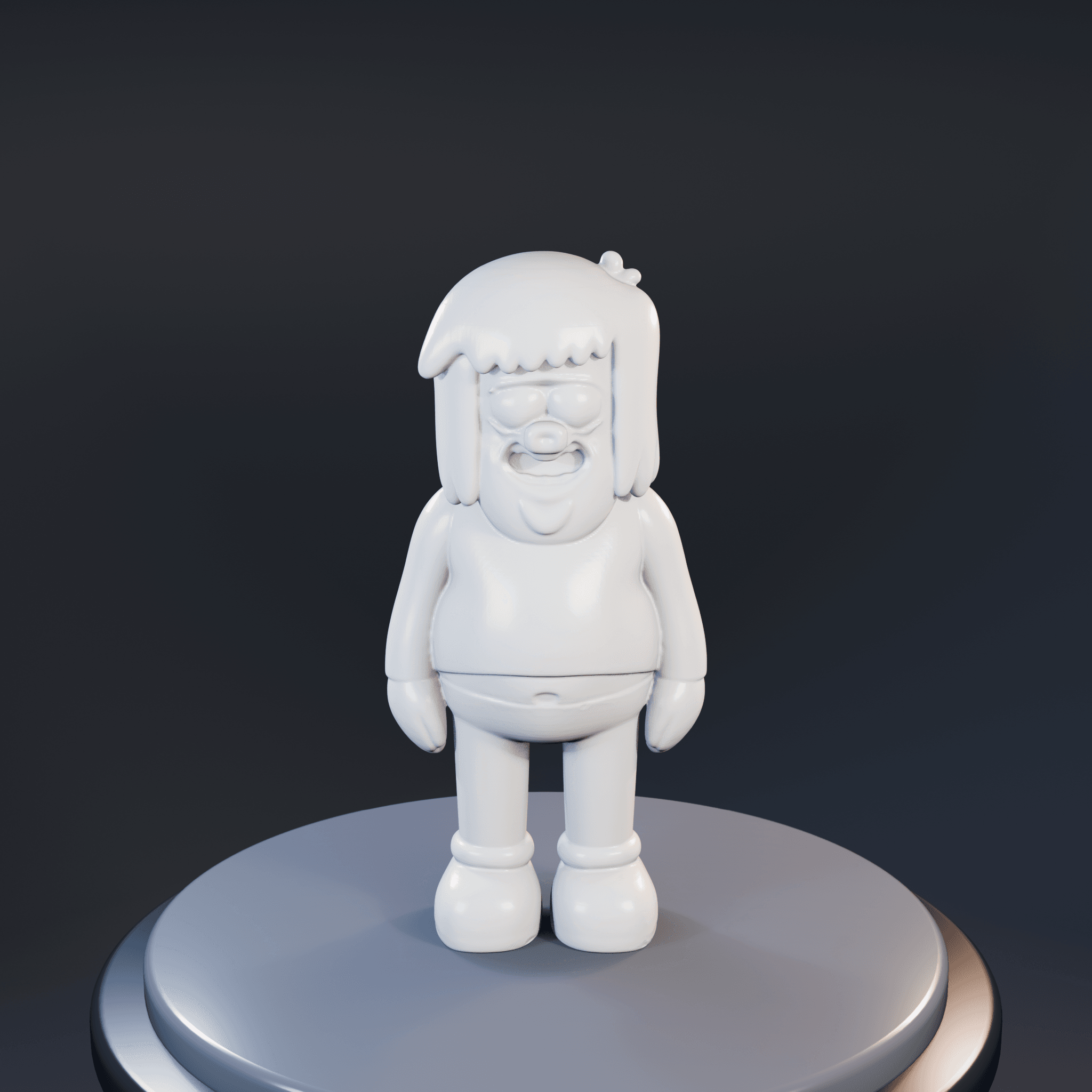 Muscle man kaws file 3d model