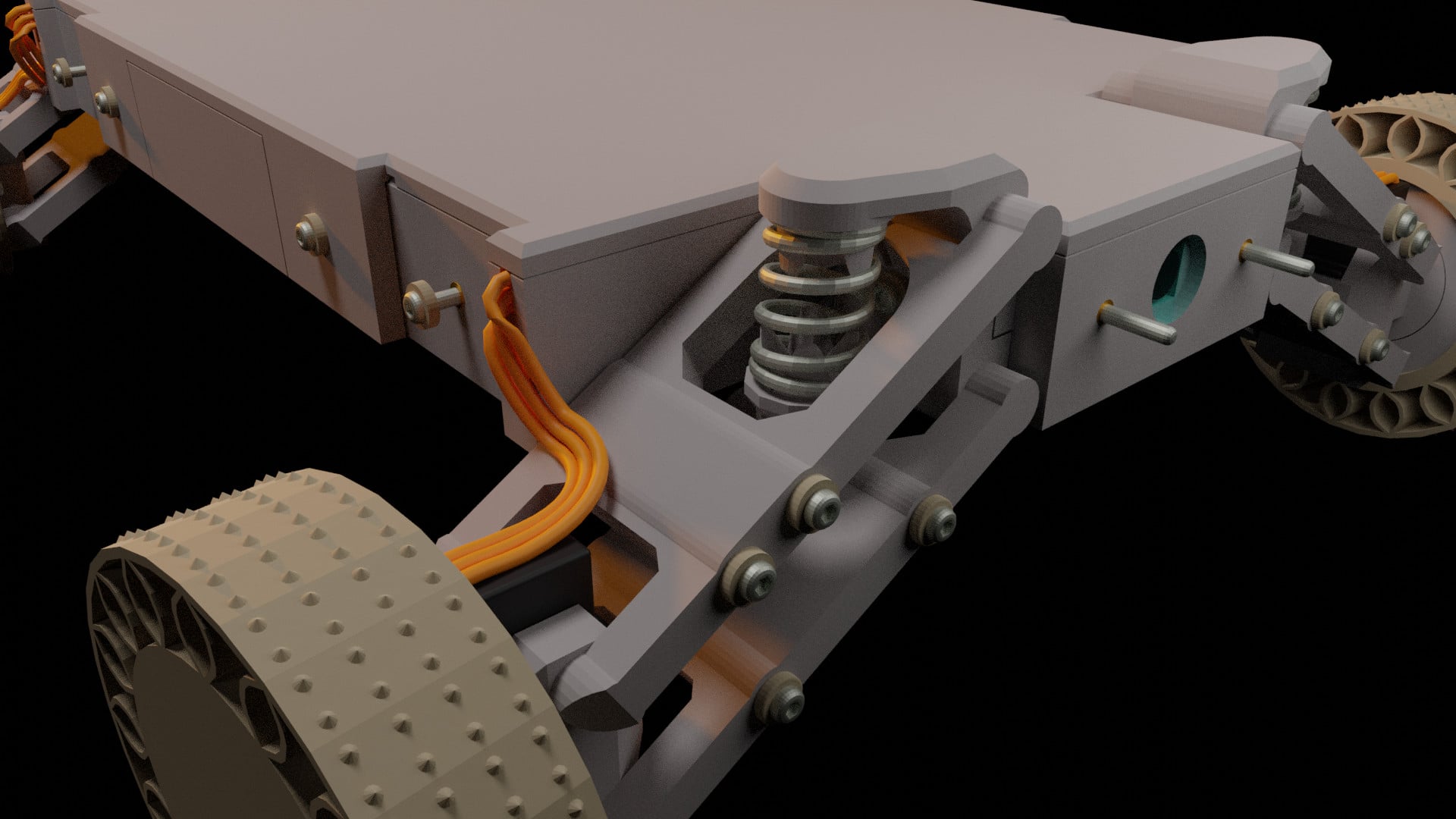 3D printed vehicle controllable over the internet 3d model