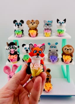 Mother's Day Roseables Foxes 3d model