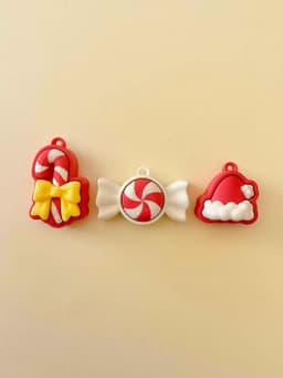 Classic Christmas Clicker Keychain Fidget Toy Bundle 3d model
