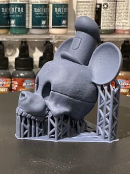 Steamboat Willie Skull (Pre Supported) 3d model