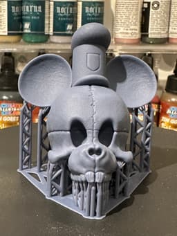 Steamboat Willie Skull (Pre Supported) 3d model