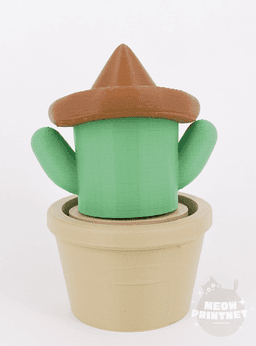 Cactus Keyboard Fidget Clicker 3d model