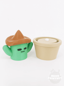 Cactus Keyboard Fidget Clicker 3d model