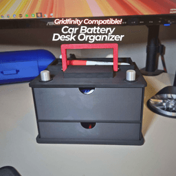 Car Battery Storage System - Gridfinity Compatible 3d model