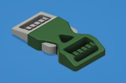 Simple Buckle Clip 3d model