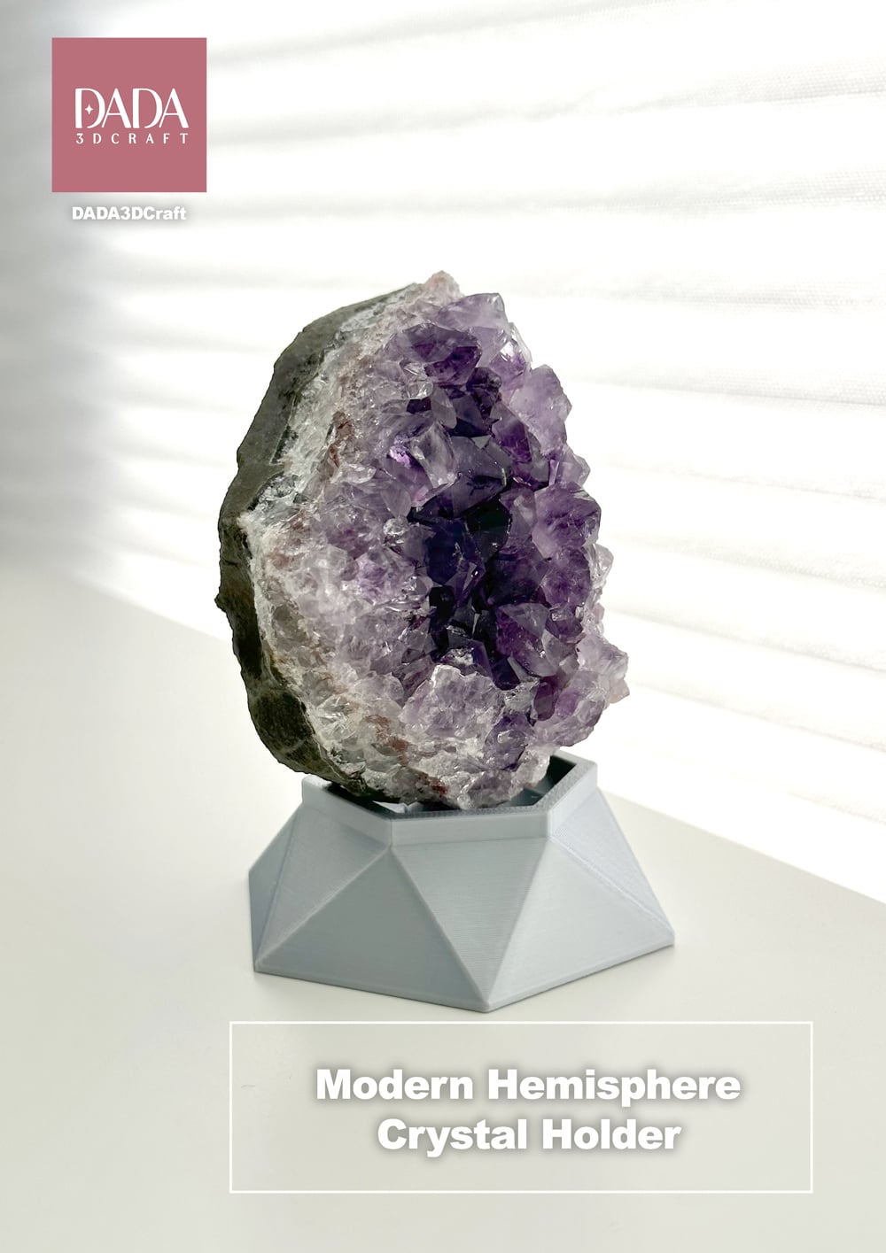 Modern Hemisphere Crystal Holder 3d model