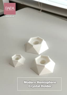 Modern Hemisphere Crystal Holder 3d model