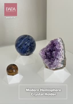 Modern Hemisphere Crystal Holder 3d model