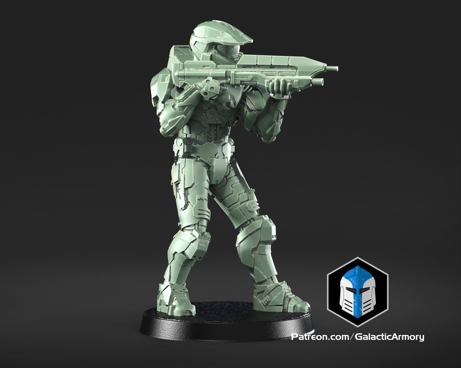 Master Chief Miniature - Pose 2 3d model