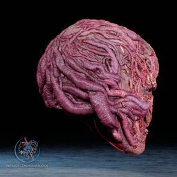 Evil Telepath Helmet 3D Printer STL file 3d model