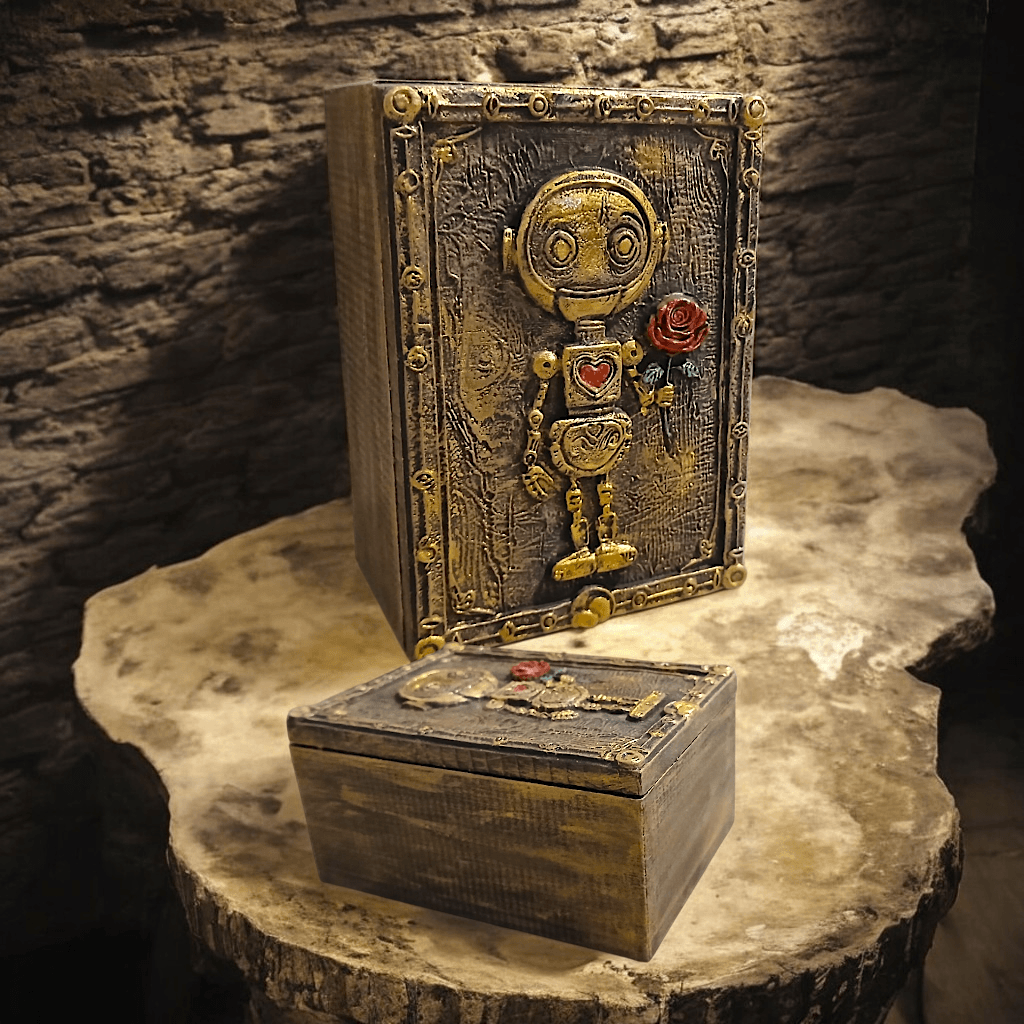 Steampunk Robot Box 3d model