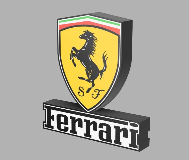 Ferrari_Logo v19.3mf 3d model