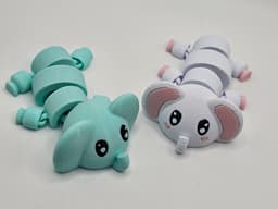Articulated Baby Elephant 3d model