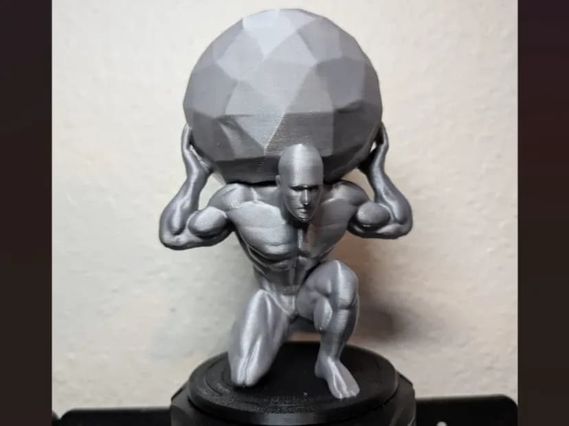 Atlas Holding Low Poly Sphere 3d model