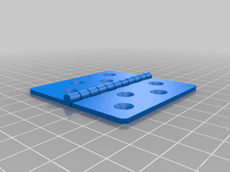 Fully Customizable Hinge 3d model