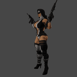 Battle Nun v2 3d model