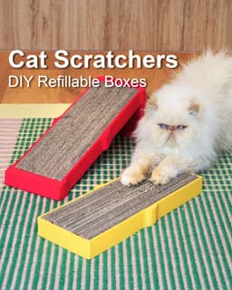 Premium DIY Refillable Cat Scratcher Boxes 3d model