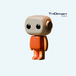 Cute Baby Robot 3d model