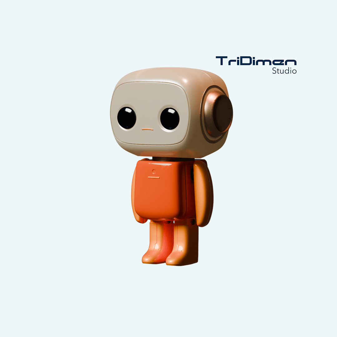 Cute Baby Robot 3d model