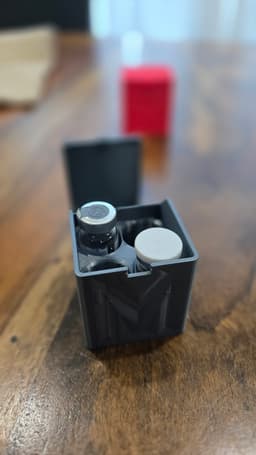 Free 10ml 2x2 Box – Print-in-Place Hinged Storage 3d model