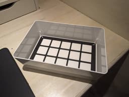 Gridfinity 3x5 insert for IKEA KUGGIS 18x26cm 3d model
