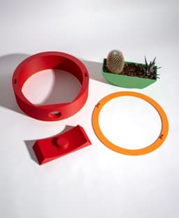 Circle Planter - Tabletop 3d model