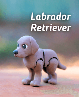 Labrador Retriever - Articulated Ludo Dog 3d model