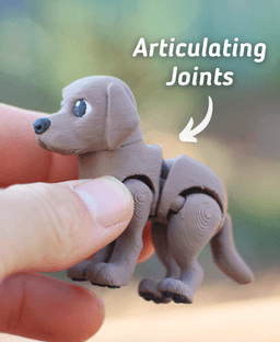 Labrador Retriever - Articulated Ludo Dog 3d model