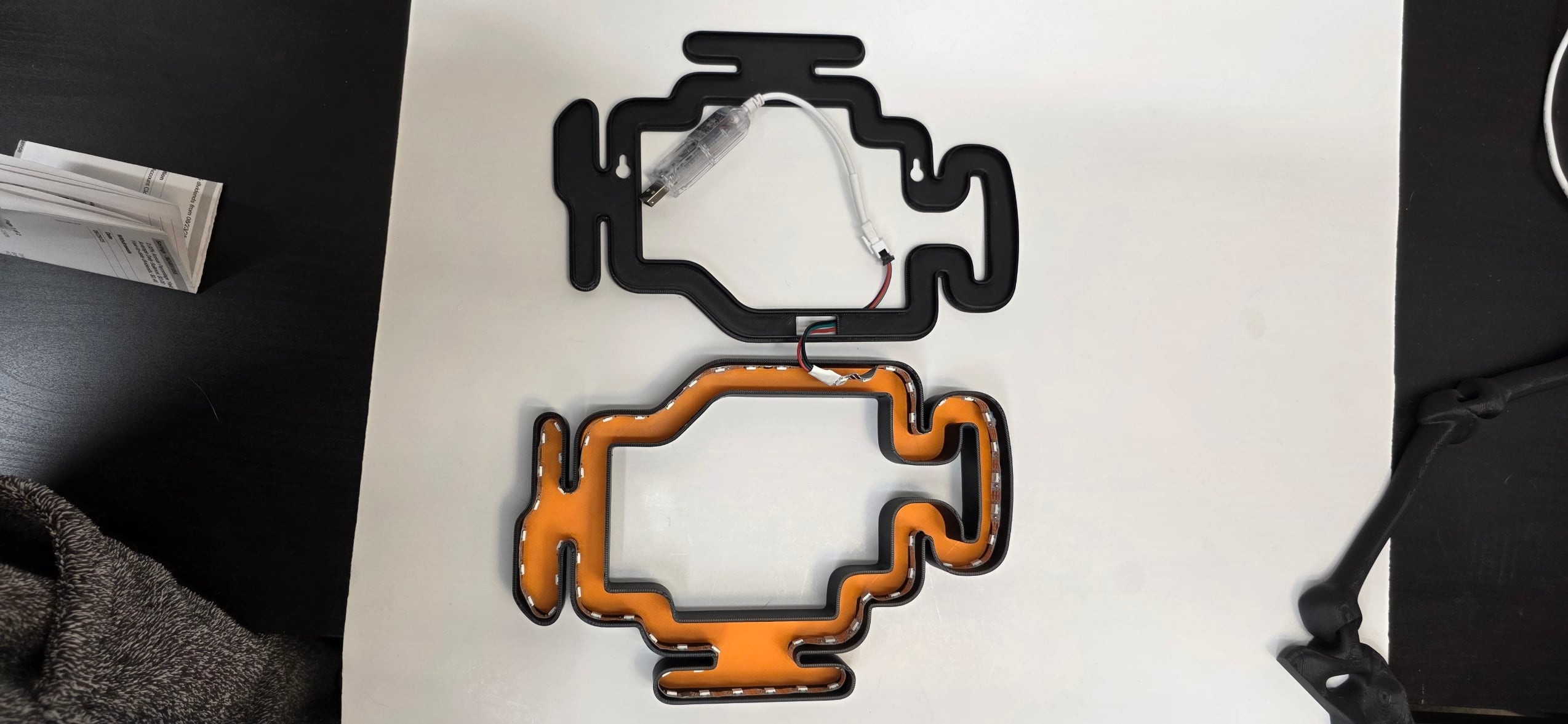 Check Engine Light DIY LED Box 3d model