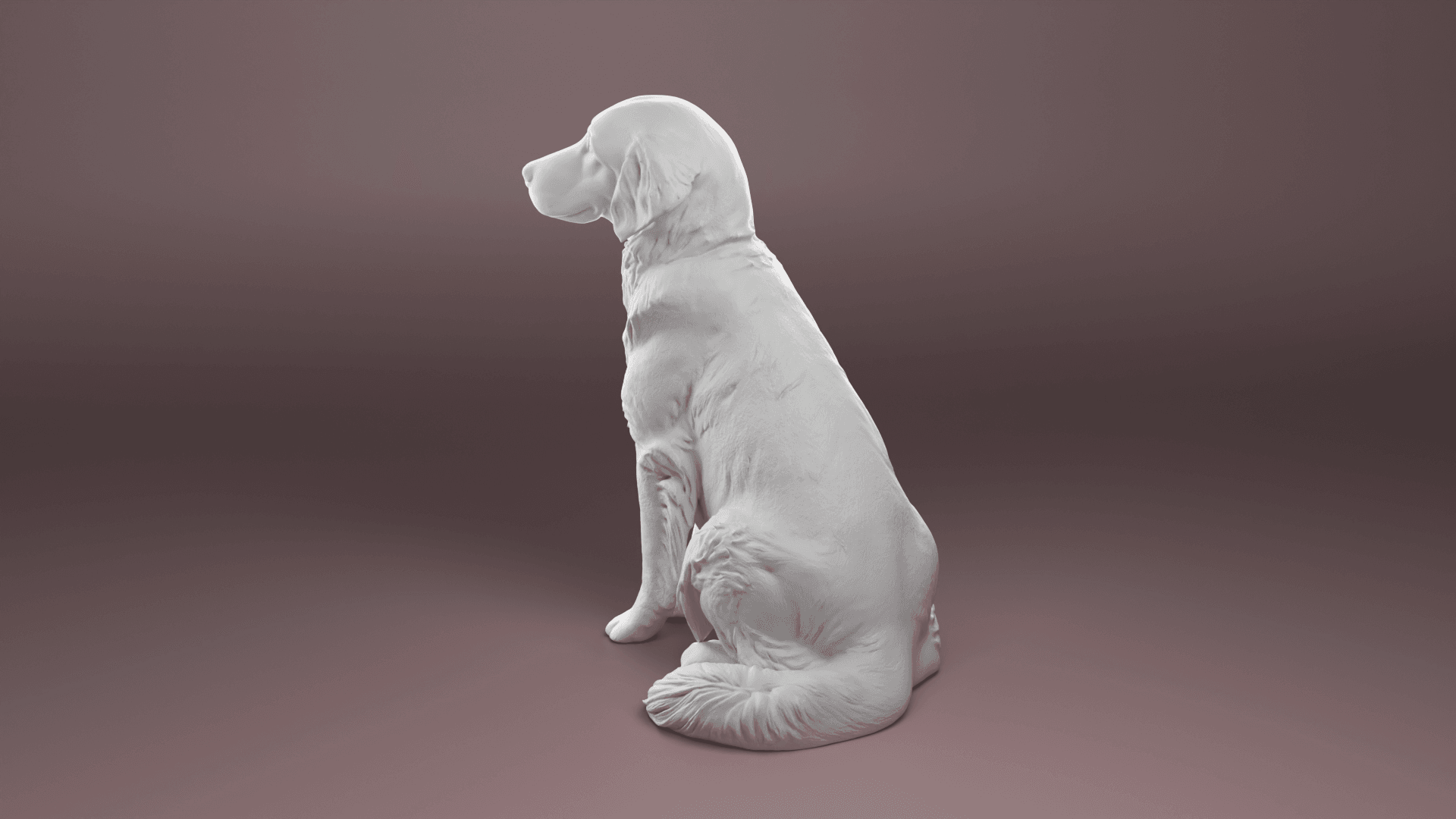 Golden Retriever dog 3d model