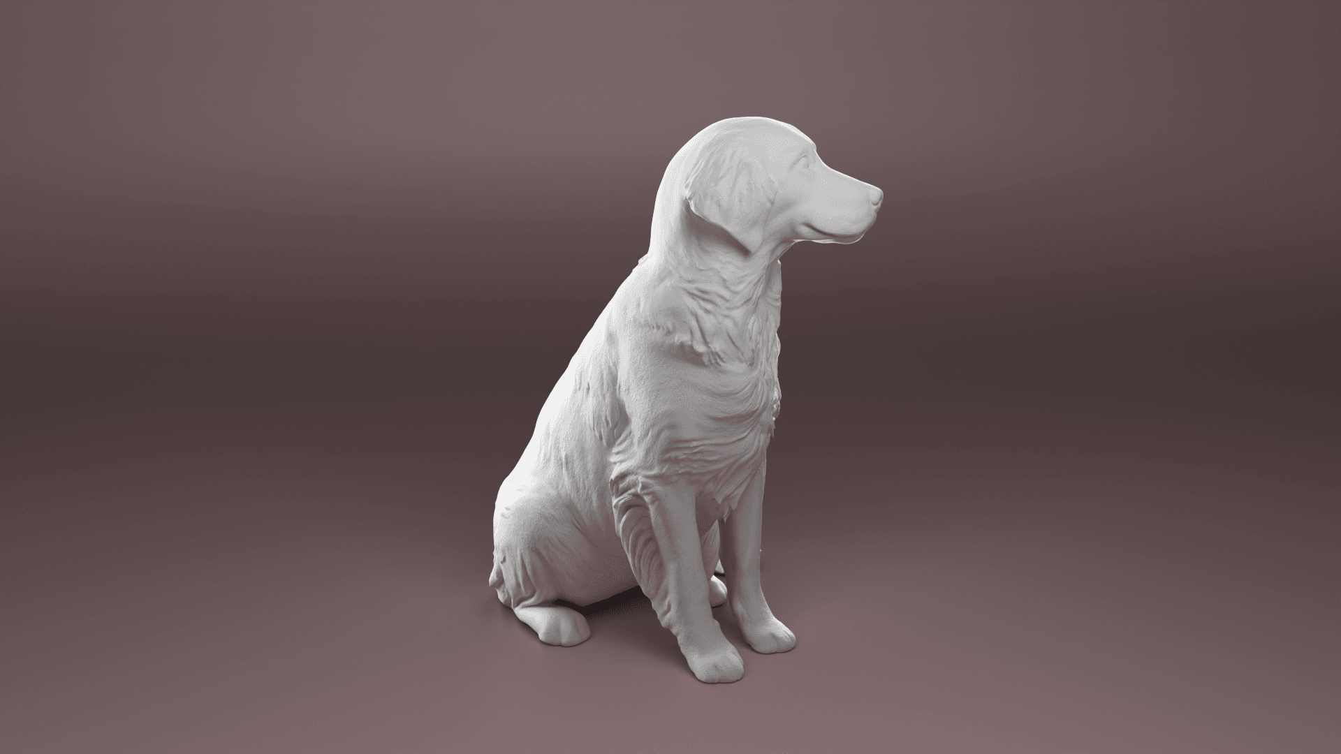 Golden Retriever dog 3d model