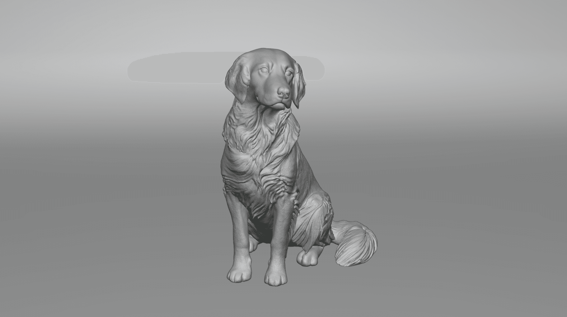 Golden Retriever dog 3d model