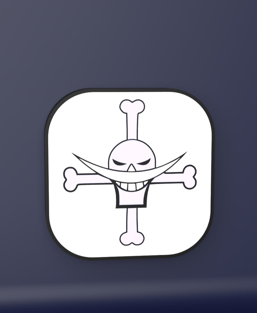 Whitebeard Pirates - LED Strip compatible 3d model