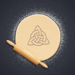Celtic Cookie Cutter, Biscuit Cutter 3d model