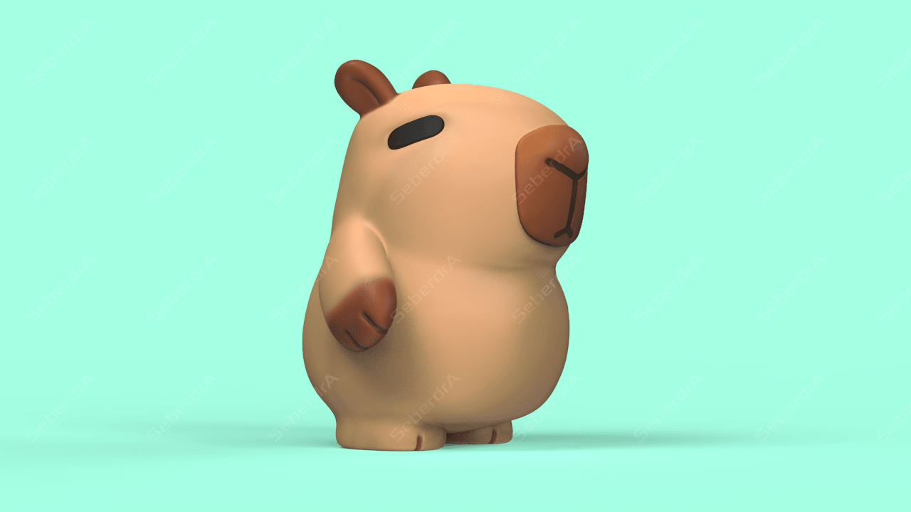 Cute Capybara 3d model