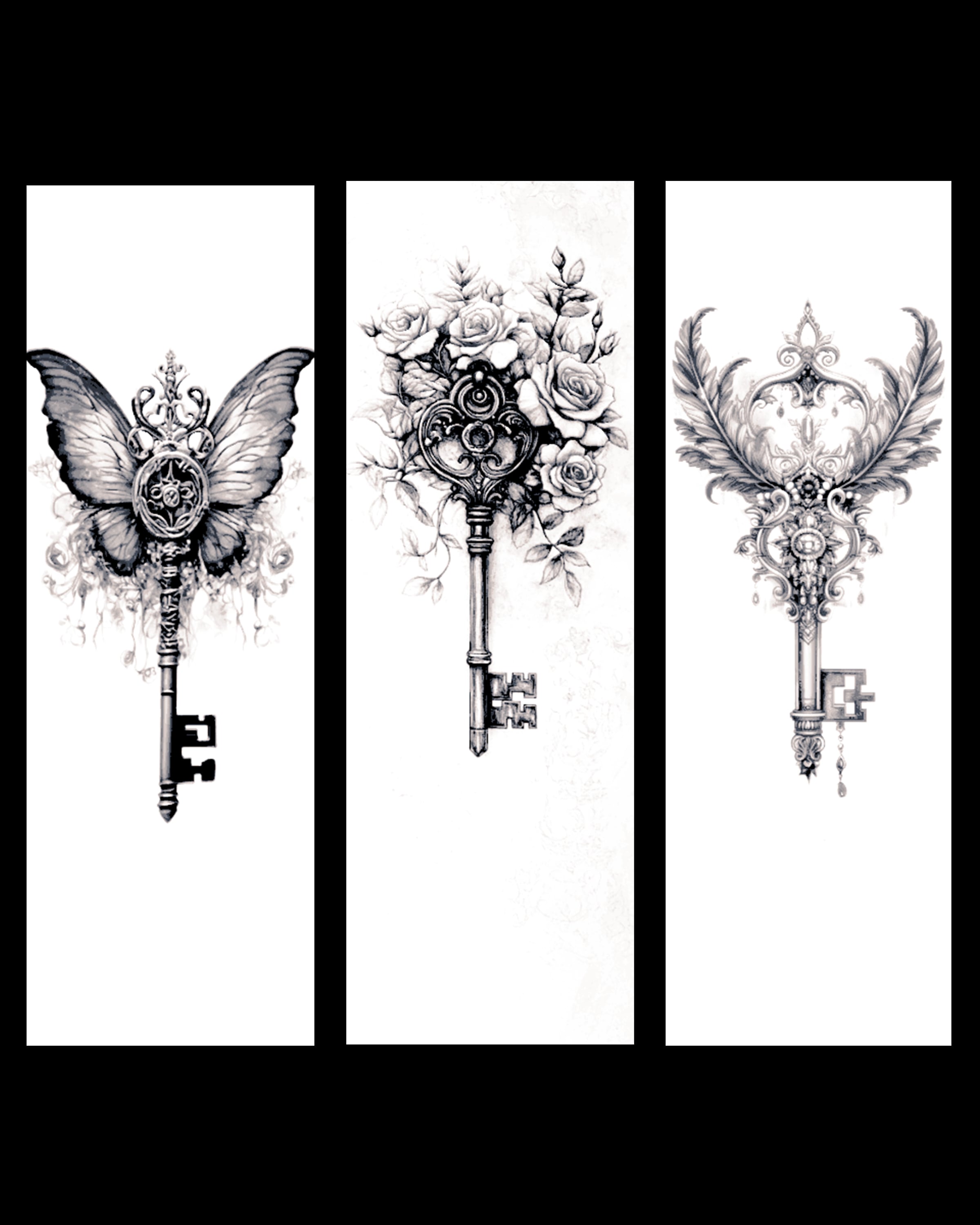 Magical Keys for a magical world - Set of bookmarks 3d model