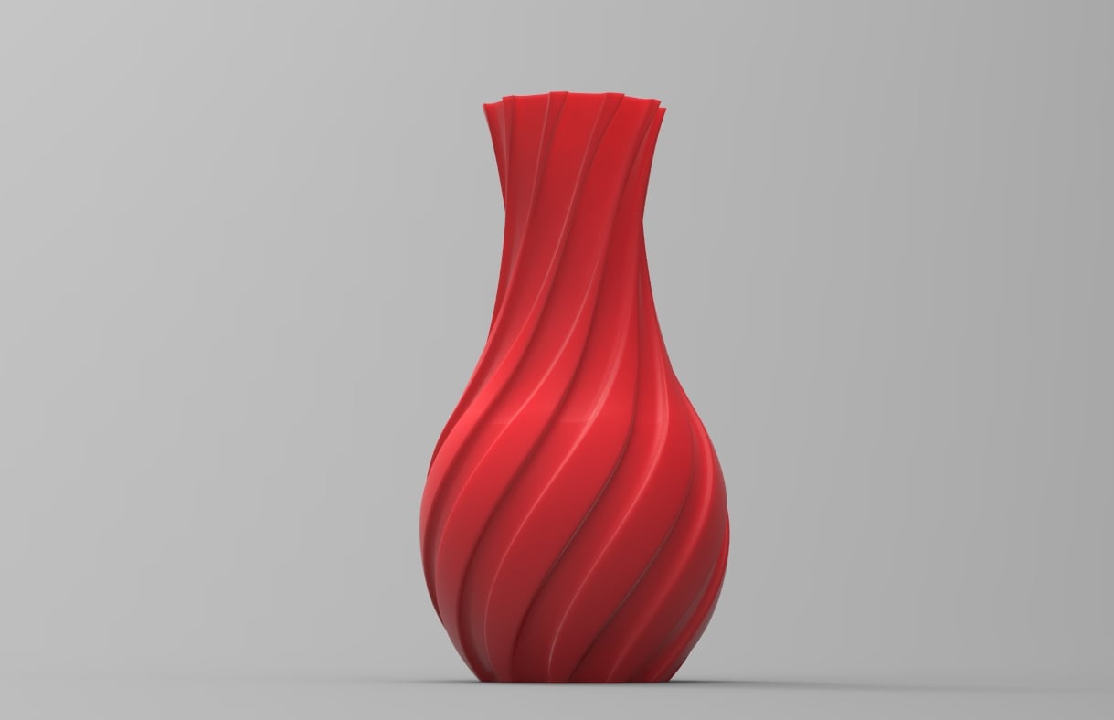 Twist Bloom Vase 3d model